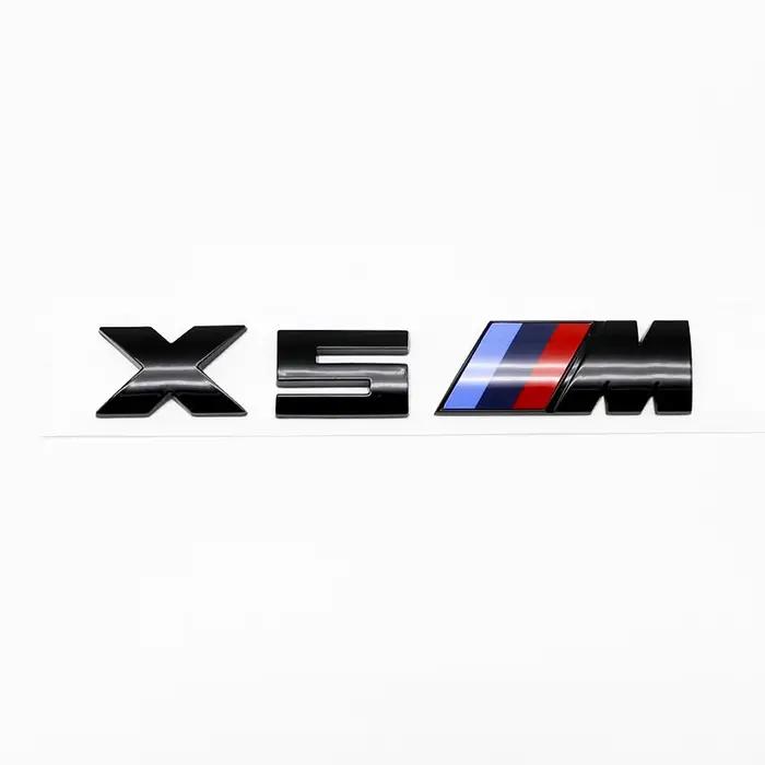 Emblème de coffre de voiture ABS pour BMW X3M X2M X5M M6 X4M en Argent ou Noir Style31 à Style38 Accessoires de Tuning Auto Occasions Spéciales