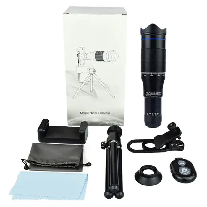 Objectif télé 40x HD pour smartphone - Mini télescope métal camping tourisme observation