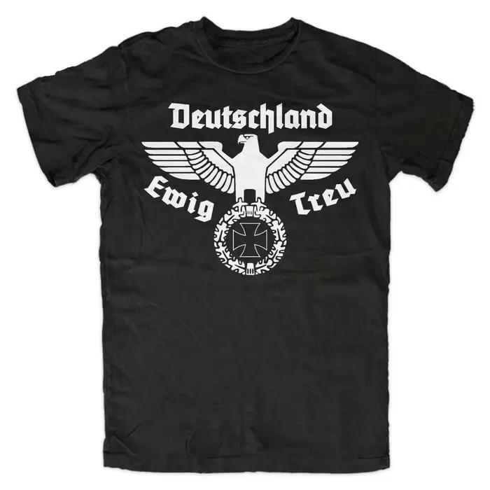 Eagle Germany T-shirt en coton pour hommes, style vintage rétro classique, streetwear décontracté, t