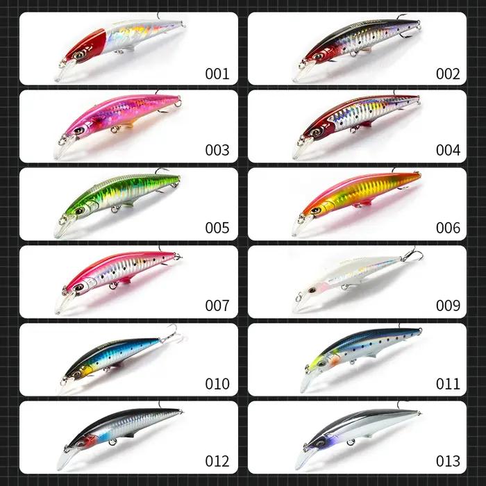 Hunthouse Original G-control Minnow Wobblers leurre de pêche coulant lent appât dur 95mm 120mm eau de mer pour truite bar poisson matériel de pêche occasionnelle pêche en bateau plage réservoir étang