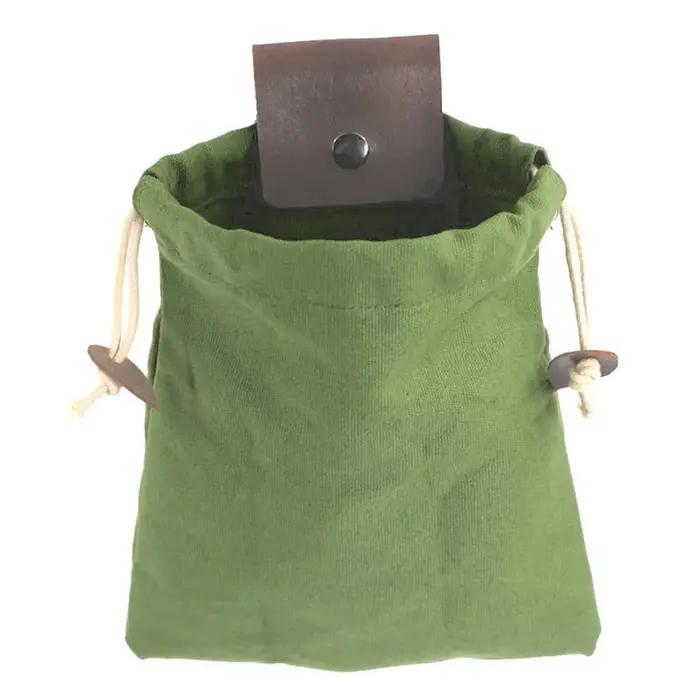Sacoche de camping robuste pour hommes en cuir végétal, sac de randonnée pour outils de bushcraft et récolte de fruits et légumes