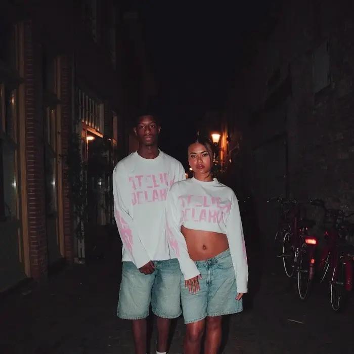 Y2K Harajuku rétro Niche à manches longues imprimé lettre flamme hauts nouvelle mode décontracté con