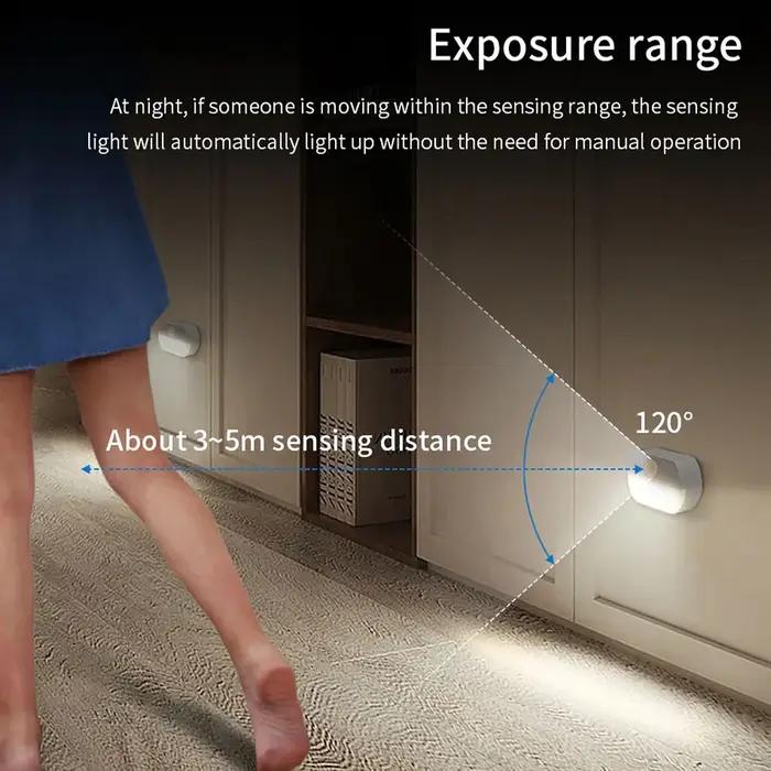 Détection infrarouge humaine LED veilleuse alimenté par batterie capteur de mouvement lampe bâton su