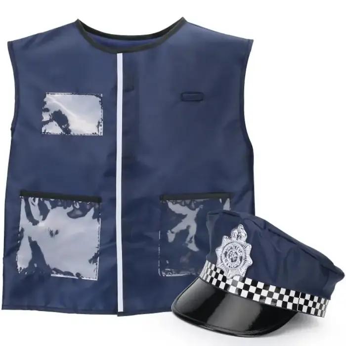 Costumes de cosplay de police unisexes, jouets de police, flic, boussole, sifflet, insigne de police, accessoires de costume de carnaval, Halloween