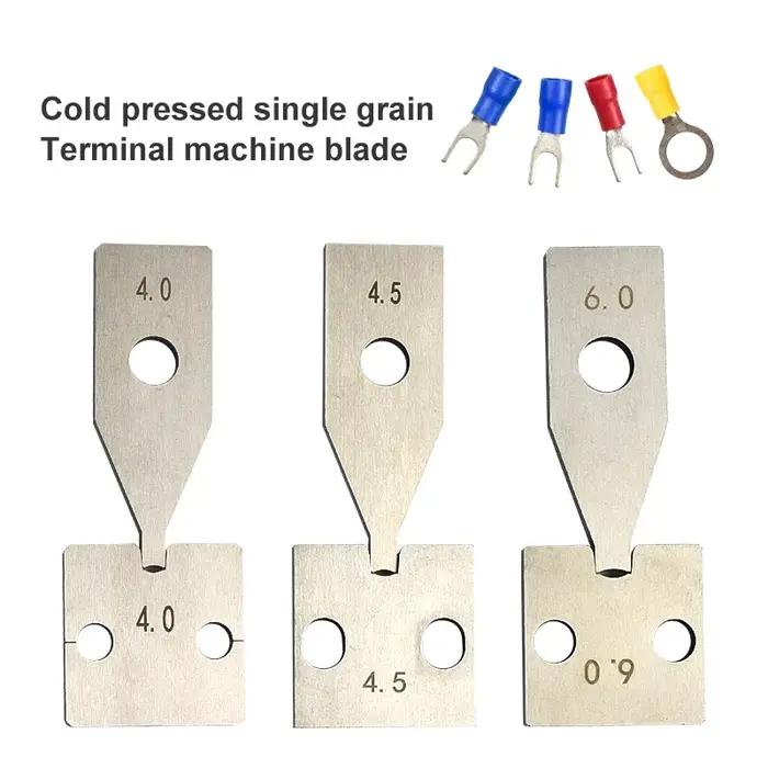 Lames de sertissage pour terminaux BORX OTP, Lame en acier pour applicateur de bornes, pour machine