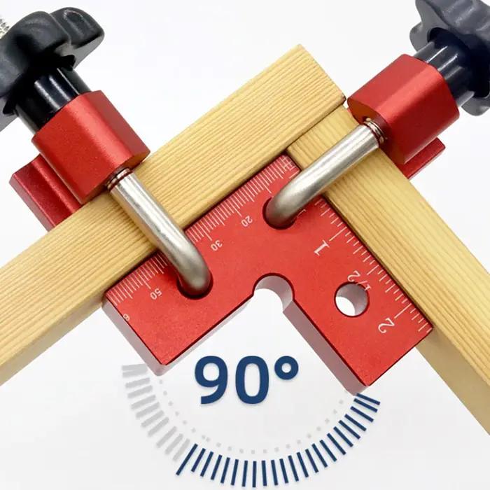 Carrés de positionnement en alliage d'aluminium, Clip à Angle droit, fixation auxiliaire en forme de