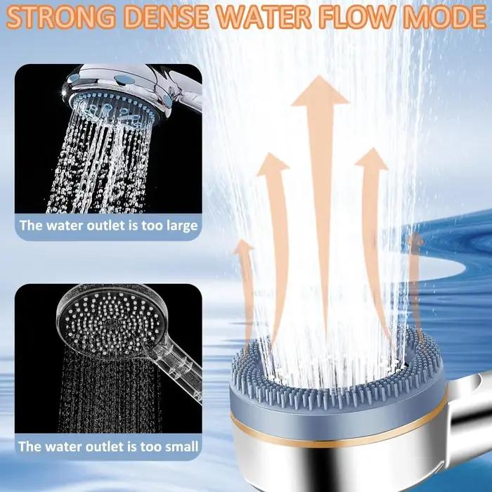 Pomme de douche haute pression 4 modes - filtration massage eau pour chasseurs après journée terrain