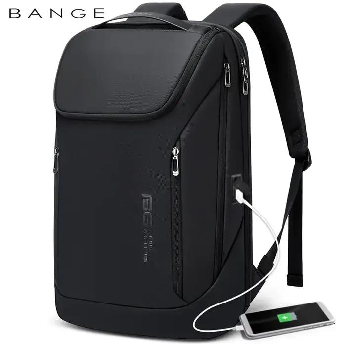 BANGE affaires sacs à dos ordinateur portable 15.6 pouces multifonctionnel étanche grande capacité t