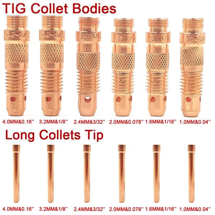 Lentille à gaz pour torche de soudage TIG, 50 pièces, pour WP17 WP18 WP26, capuchon arrière TIG, Kit