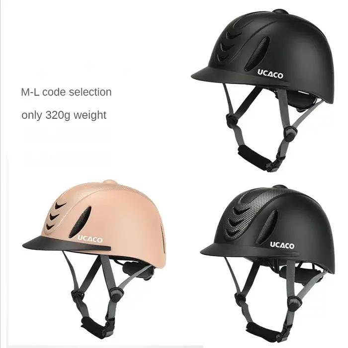 Casque équestre ultraléger pour adultes et enfants, 50-61cm, casque d'équitation réglable, chapeau d