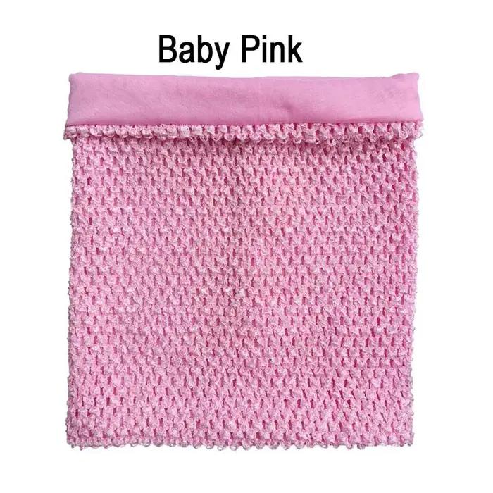 10x12 pouces grande taille doublé crochet bustier tubulaire tutu hauts bébé fille tube crochet haut