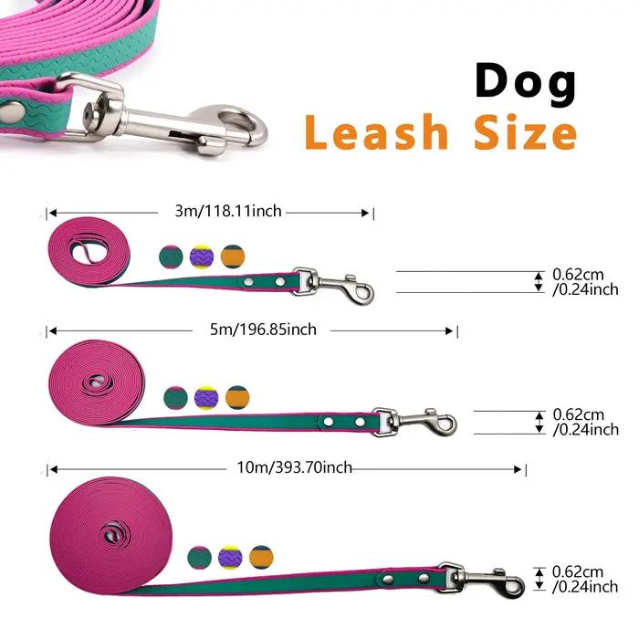 Laisse pour chien en PVC bicolore
