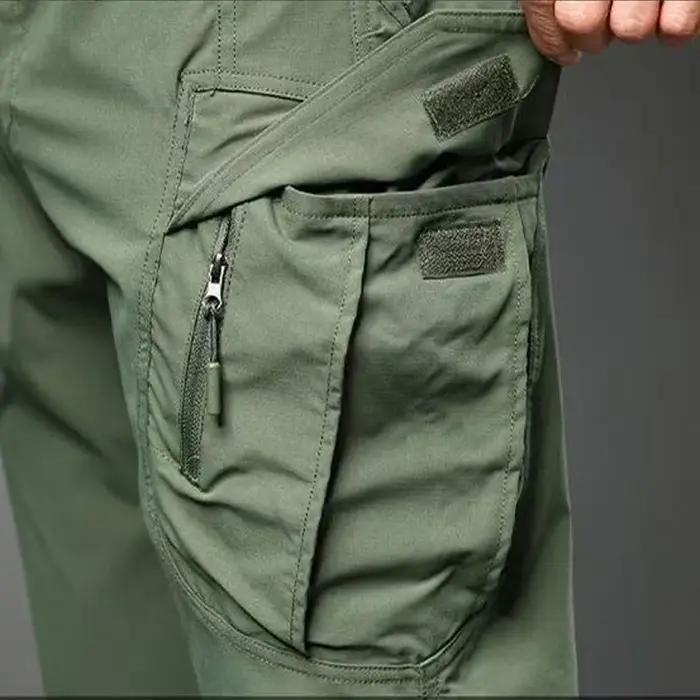 Pantalon cargo tactique chasse multi-poches stretch - Léger et ajustable pour mouvements amples
