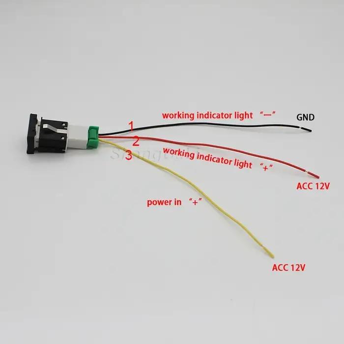 Bouton de commutation de Garage à lumière LED rouge pour voiture, interrupteur marche/arrêt pour VW