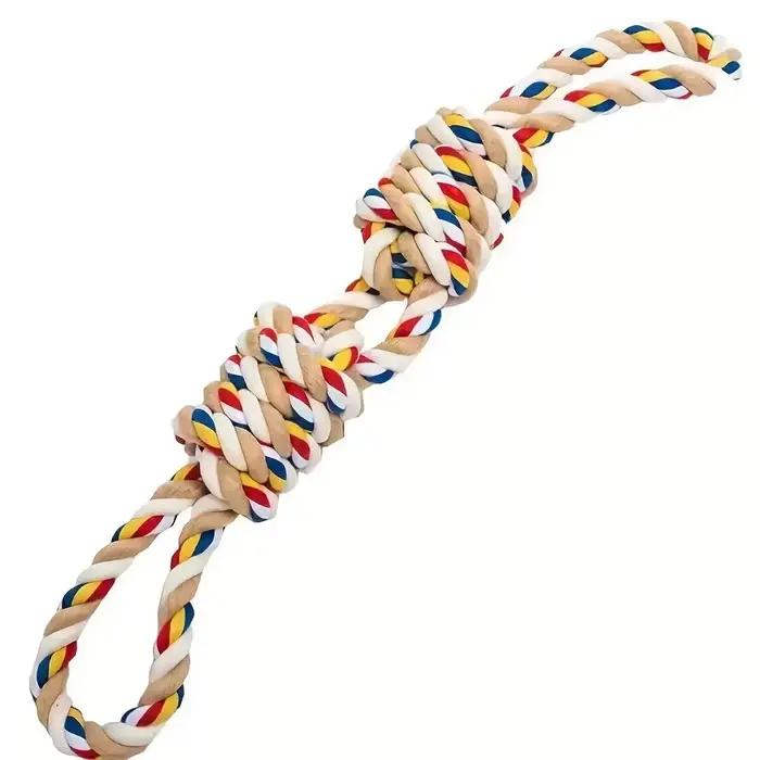 Jouet de corde de nettoyage des dents Durable de 45cm pour chiens-jouets interactifs à mâcher et à jouer pour animaux