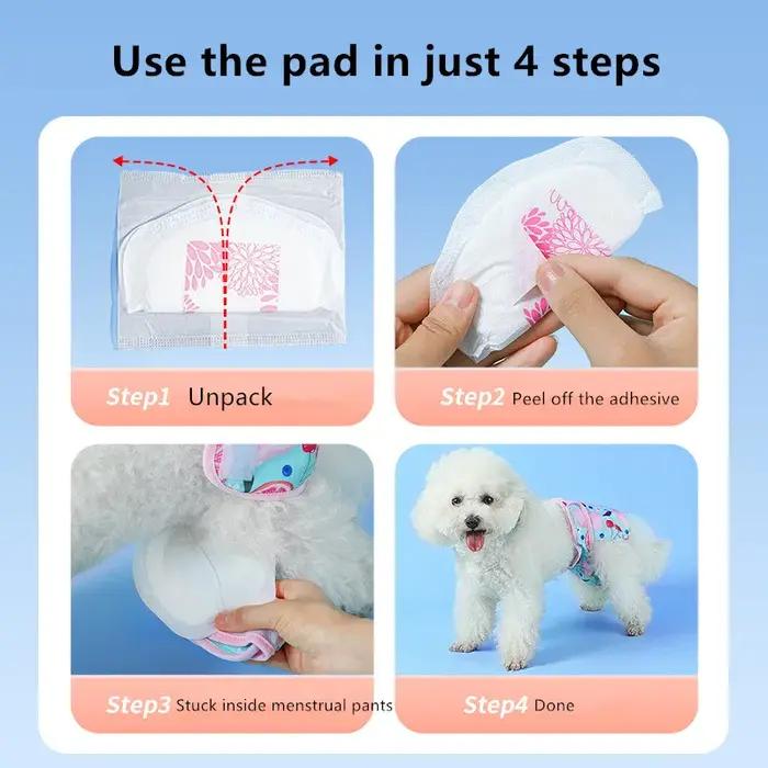 30 pièces/sac serviettes pour chiens couches jetables