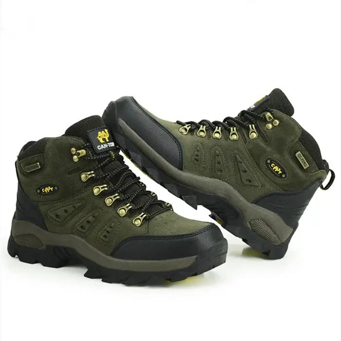 Grande taille 48 bottes de randonnée hommes été hiver en plein air fourrure chaude antidérapant mode