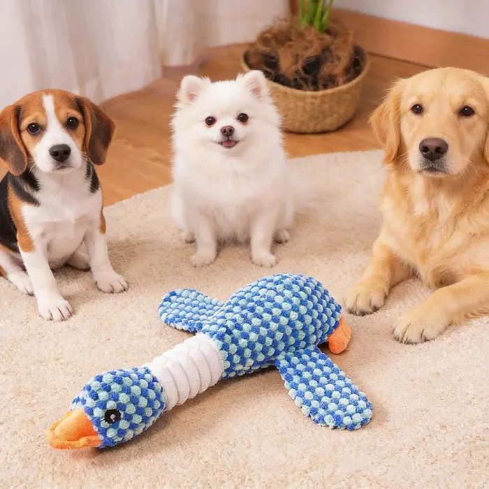 Jouet en peluche résistant pour chiens de toutes tailles pour soulager l'ennui et stimuler la créativité des chiots et grands chiens occuper en journée ou en occasion spéciale