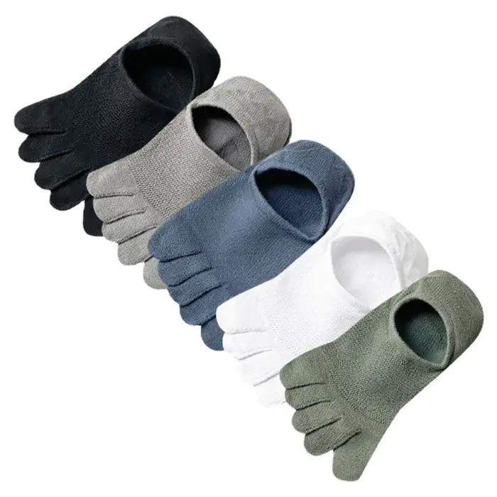 5 paires chaussettes cinq doigts - Anti-dérapantes - Été invisible - Sports et détente
