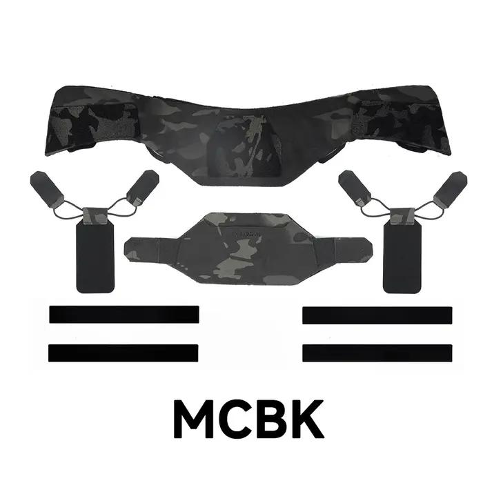Protège-cou tactique DMGear pour gilet - Collier de protection chasse airsoft compatible Jpc Avs Fcsk