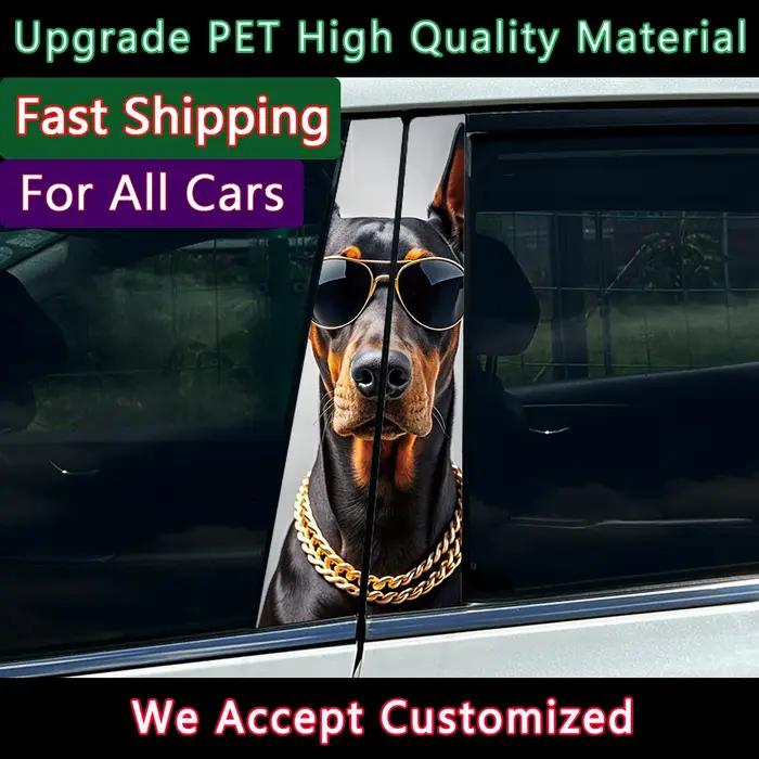Stickers Doberman Pinscher Cool Dog Animal Car Decals pour Personnalisation Voiture Occasions Spéciales
