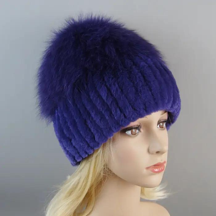 Russie nouveau Style femmes réel véritable fourrure de renard bonnets chapeau filles naturel