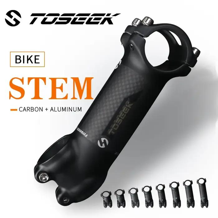 TOSEEK – tige de guidon de vélo vtt en aluminium et carbone, 28.6-31.8mm, angle 6 17, pièces de rech
