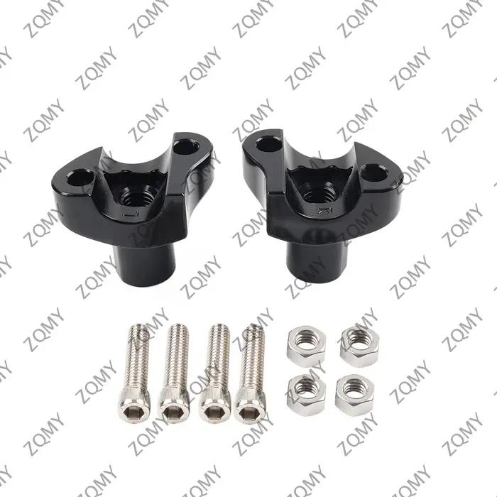 Rehausseurs de guidon droits de 2" pour Harley Bar Dyna Sportster Softail de 1"