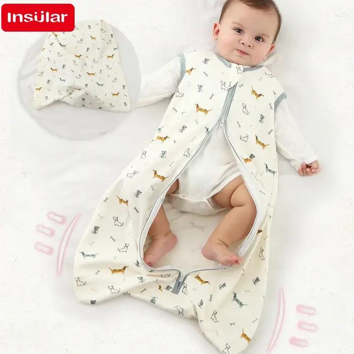 Sac de couchage pour bébé, nouveau-né, Anti-choc, pyjama pour bébé, léger, fermeture éclair, costume