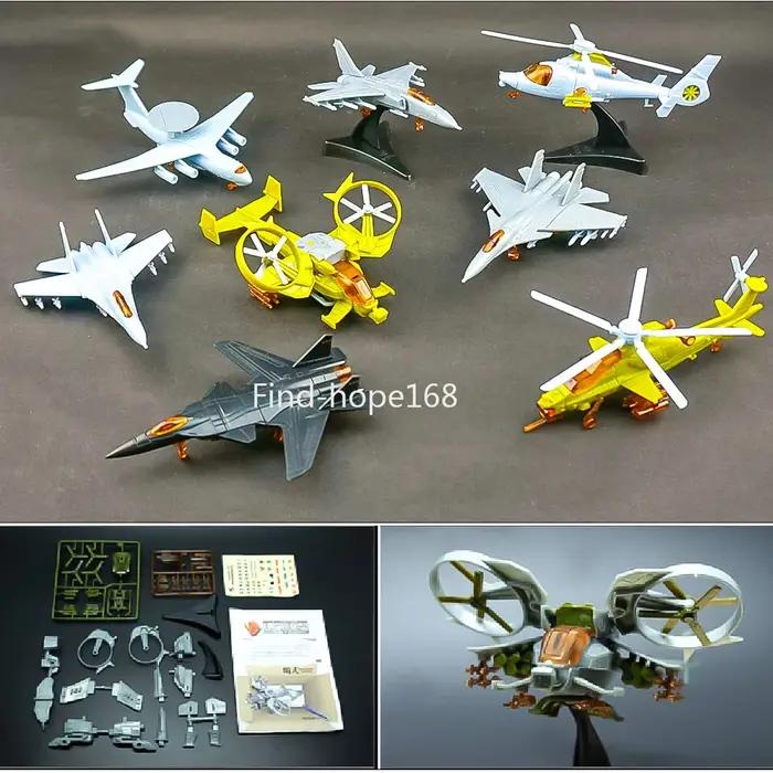 Modèle de hélicoptère et avion 4D à l'échelle 1:165