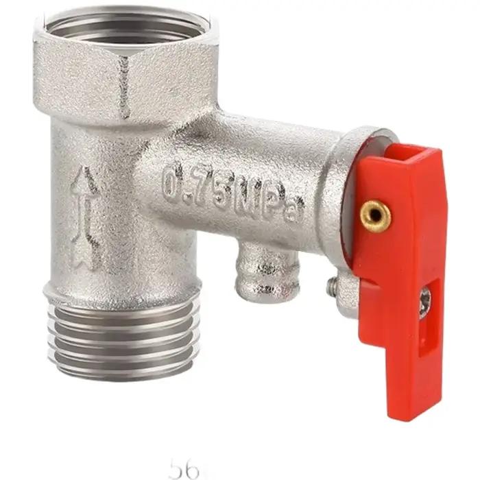 Soupape de sécurité pour chauffe-eau en laiton, 1/2 pouces, avec soulagement de la pression et reflux, réducteur de pression pour chauffe-eau