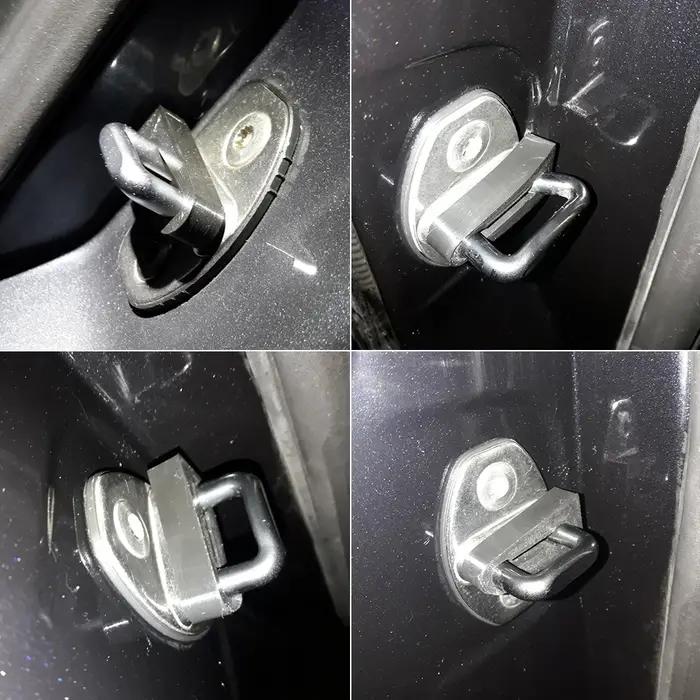 Amortisseur de serrure de porte joint d'amortissement absorbant les chocs pour VW Bora Caddy Golf Jetta Transporter Passat Polo Scirocco Tiguan Touareg Touran confort silencieux intérieur