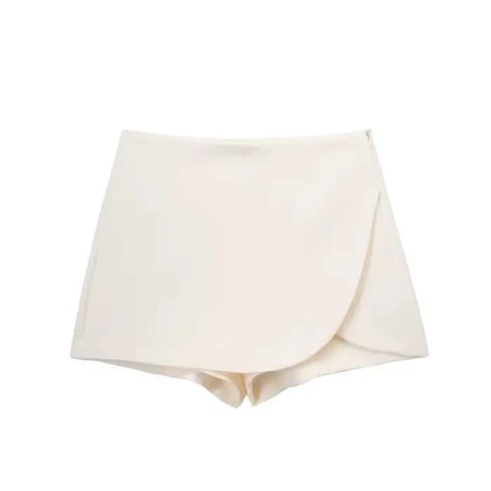 MUJER 2025 noir Mini jupe Shorts femme mode asymétrique jupe pour femmes taille haute jupes courtes