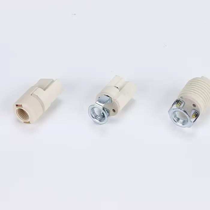 E27 E14 G9 vis bricolage lumière support de lampe en céramique Table de ménage sol LED ampoule Base