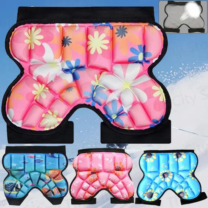 Pantalon rembourré de Snowboard pour enfants, épais, rembourré en 3D, protection des hanches, court,