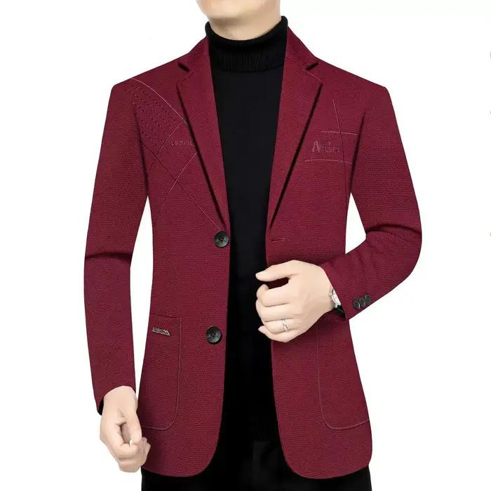 Les vestes de costume décontractées haut de gamme pour hommes pour le printemps et l'automne sont polyvalentes et adapté