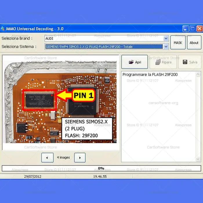 EcuVonix 3.2 décodage universel IMMO V3.2 élimine le code IMMO de la clé d'origine de recode ECU sup