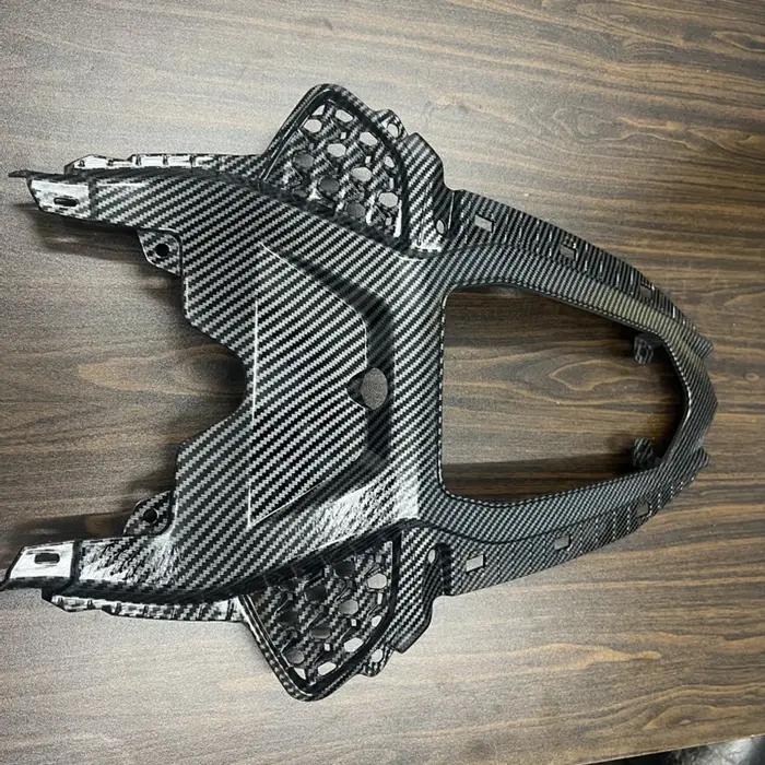 Plaque de couverture arrière de moto, peinture en fibre de carbone, panneau latéral arrière, kit de