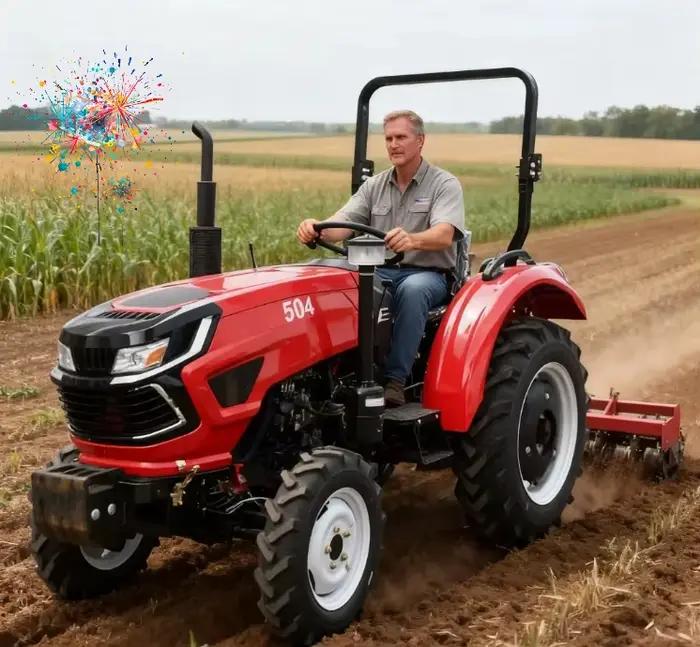 Mini tracteur agricole 4x4, petit tracteur avec Implements, moteur Diesel, à vendre, machines agrico