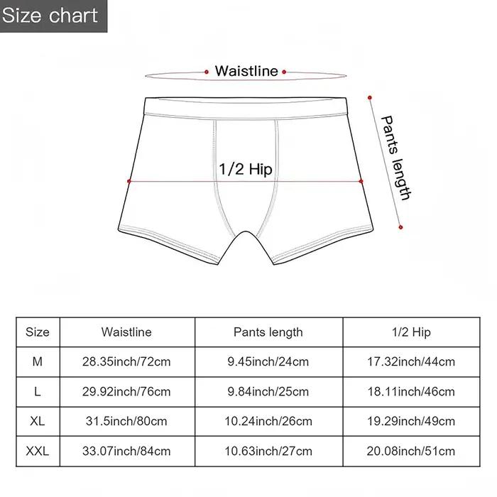Sous-vêtements photo personnalisés pour hommes design moderne tronc respirant boxers grande taille occassions spéciales cadeau anniversaire noel