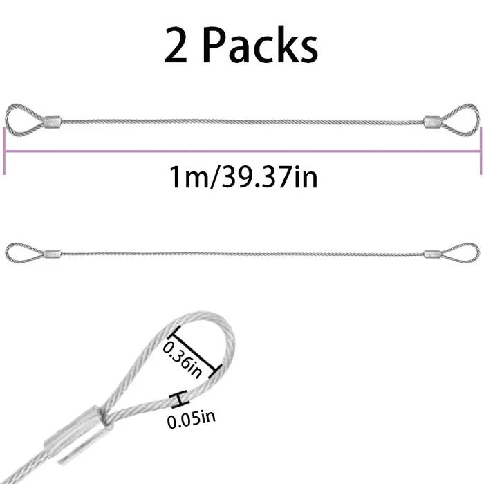 Câble de sécurité en acier inoxydable, câble de sécurité pour serrure à bagages, câble en acier Flex