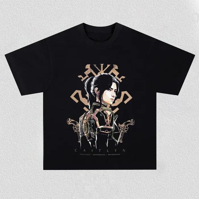 T-shirt imprimé Arcane : League of Legends Caitlyn Kiramman