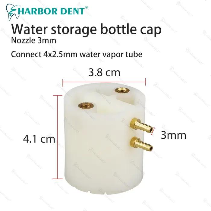 Couvercle de bouteille d'eau dentaire, unité de chaise de dentiste, bouchon de bouteille Transparent en plastique blanc, équipement de produit de dentisterie