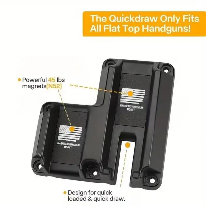 Support de pistolet magnétique pour Glock 17 19 43X P365 Taurus rangement rapide et sûr pour maison bureau et voiture