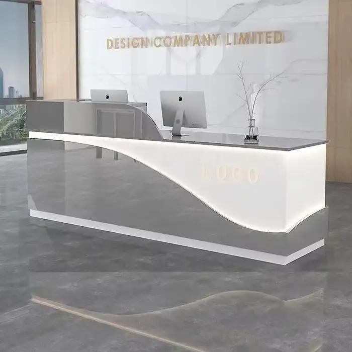Bureau de réception pour maison de beauté, bureau moderne et Simple, bureaux de réception pour caissier, Salon de luxe, réception Mostrador, meubles commerciaux