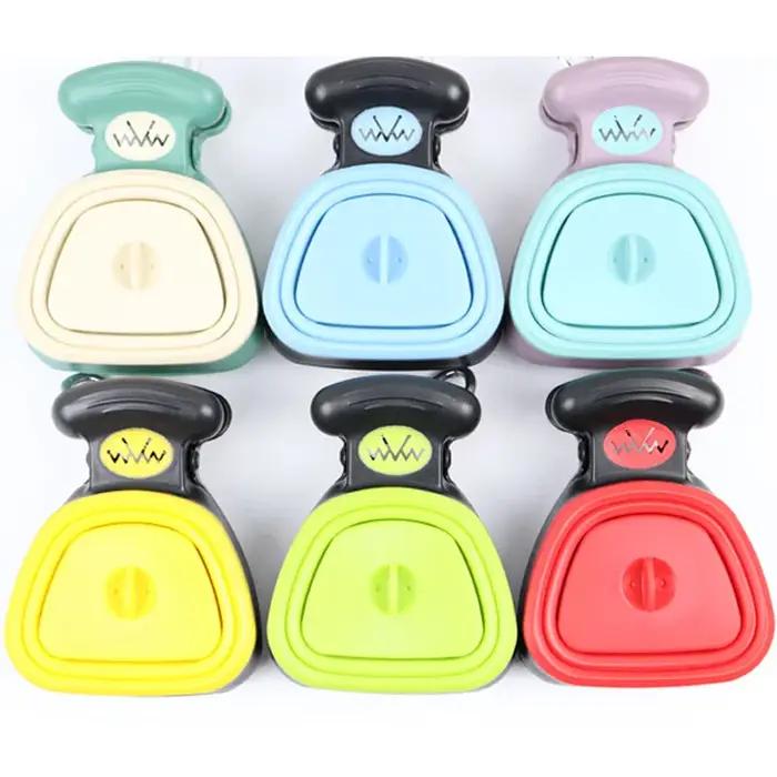 Distributeur de sacs de merde de chien pliable élégant pour promenades et randonnées en famille occasions spéciales avec rouleau de sacs inclus diverses couleurs choisir selon taille chien