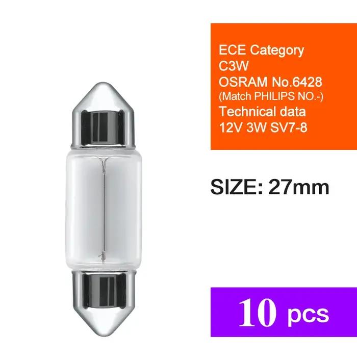Set de 10 pièces Osram Lampes de Signalisation Voiture 12V Blanc Jaune Élégance Sécurité Confort Usage Routier Occasions Spéciales
