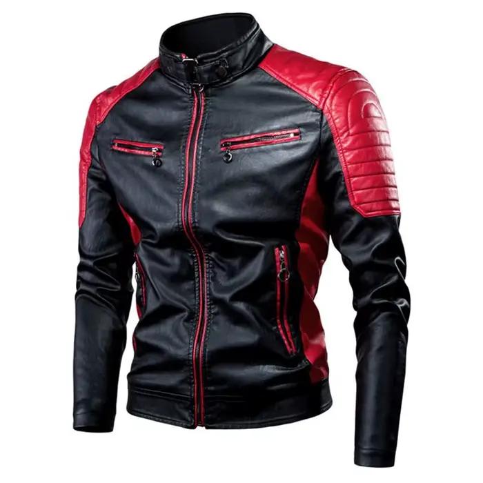 Veste de moto pour homme noir style décontracté polyesters confortables multi-poches pour hommes voyages automne hiver