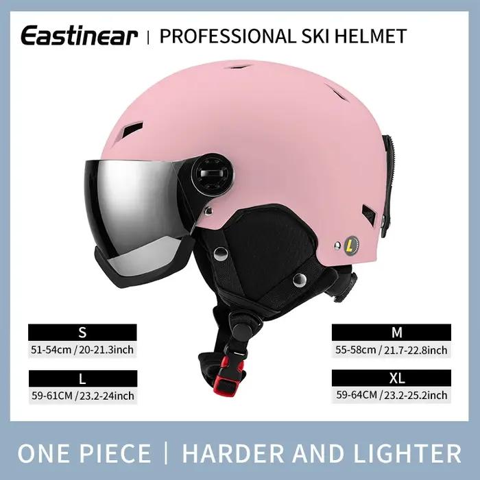 Eastinear's Nouvelles lunettes tout-en-un légères Casque de ski Équipement de ski et de snowboard en plein air pour hommes et femmes