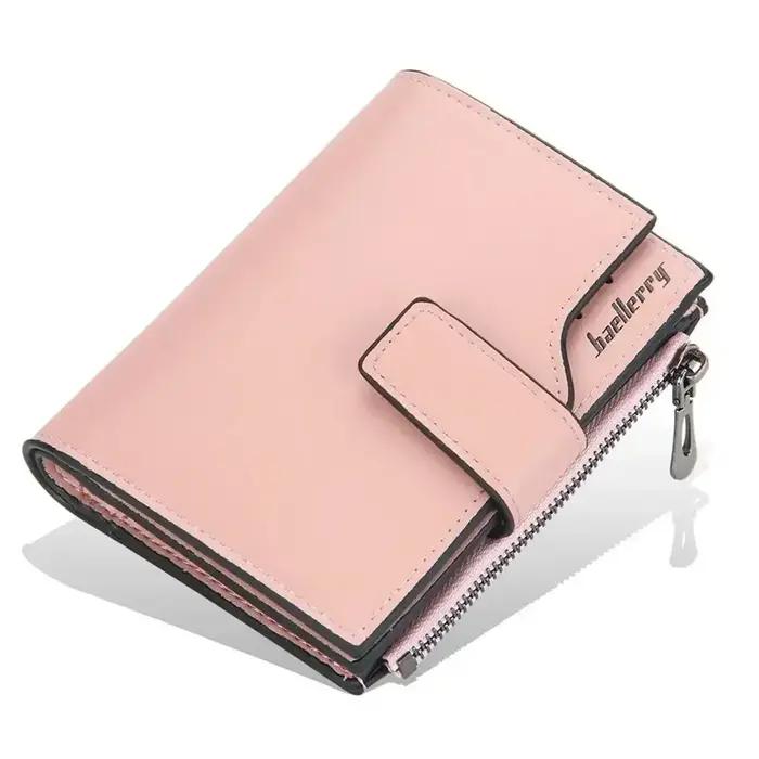 Portefeuille photo personnalisé en cuir PU rose pour femme avec compartiments pour cartes et photos pour occasions spéciales